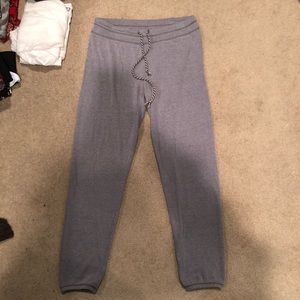 Aerie Gray Tie Joggers